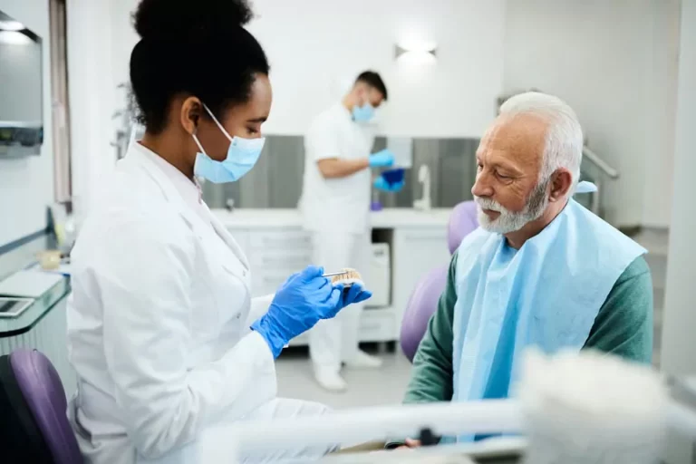 A Dentist And Patient In A Dental Office